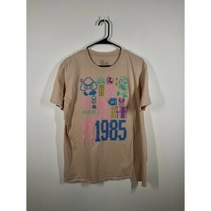 Super Mario Bros T-Shirt 1985 Retro Gaming Graphic Tee Men's Size L